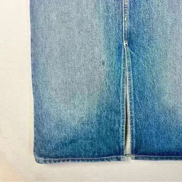 Current/Elliott Women’s The Slit Midi Rincon Skirt with Belt Size 24 - Picture 4 of 14